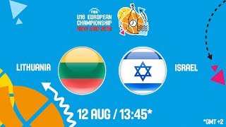 Литва до 16 - Израиль до 16. Обзор матча