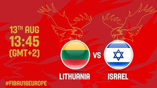 Литва до 16 - Израиль до 16. Обзор матча