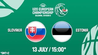 Словакия до 20 - Эстония до 20. Обзор матча