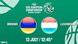 Армения до 20 - Люксембург до 20. Обзор матча