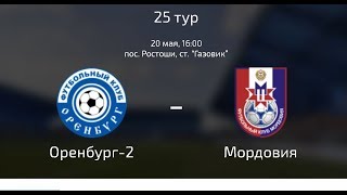 Оренбург-2 - Мордовия. Обзор матча