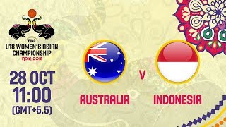 Австралия до 18 жен - Индонезия до 18 жен. Обзор матча