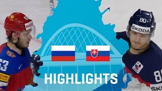 Россия -  Словакия. Обзор матча