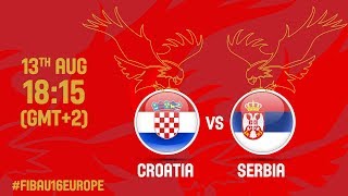 Хорватия до 16 - Сербия до 16. Обзор матча
